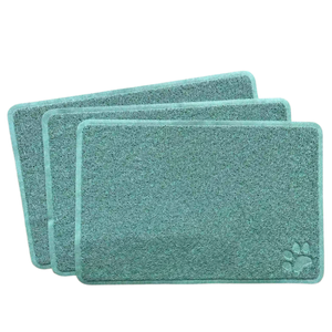 YES4PETS 3 x Pet Food Bowl Placemat Waterproof Leakproof Rubber Feeder Mat Non Slip Floor 40x60cm