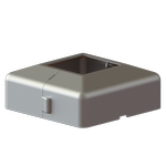 Peak Silver Aluminium Deck Balustrade Post Base Cover