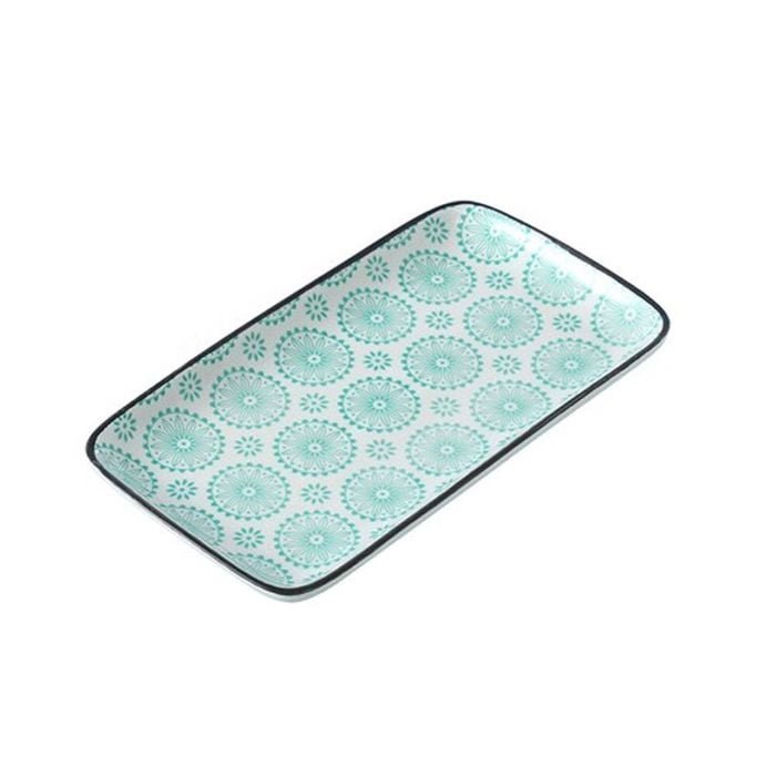 Lemon & Lime Moroccan Deco 20.5x11cm Ceramic Rectangle Platter - Assorted
