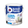 British Paints Black Matt Clean And Protect Interior Paint - 4L