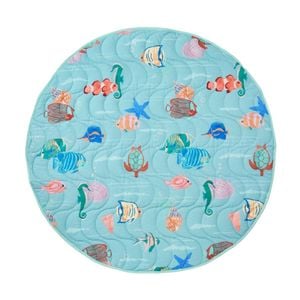 Linen House Kids 200gsm Under The Sea reversible Play Mat Round Cotton 120cm