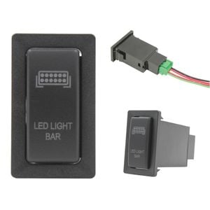 Switch Boss Vertical Push Switch fits pre-2002 Toyota 75/78/79/80/90/95 Series - LED Light Bar