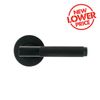 Ikonic Black Matte Knurled Dummy Lever Set