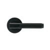 Ikonic Black Matte Knurled Dummy Lever Set