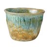 Ecology Fieldstone Planter Gloss Stoneware Verde Green 24x18cm