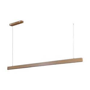 Lexi Lighting Maisie LED Pendant Light Large Matt Black Wood Grain 45W