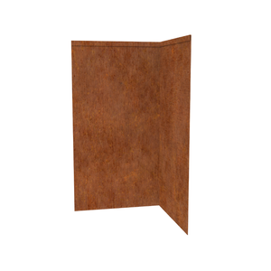 TerraForm Edging 580mmH x 610mmW  2.5mm Gauge Corten Steel Inside Corner