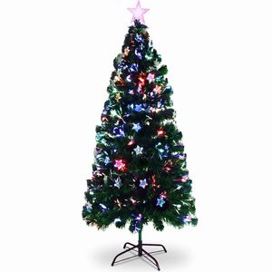 Jingle Jollys Christmas Tree 1.2M LED Lights Multi Colour