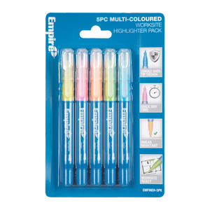Empire 5-Piece Multi-Coloured Highlighter Pack