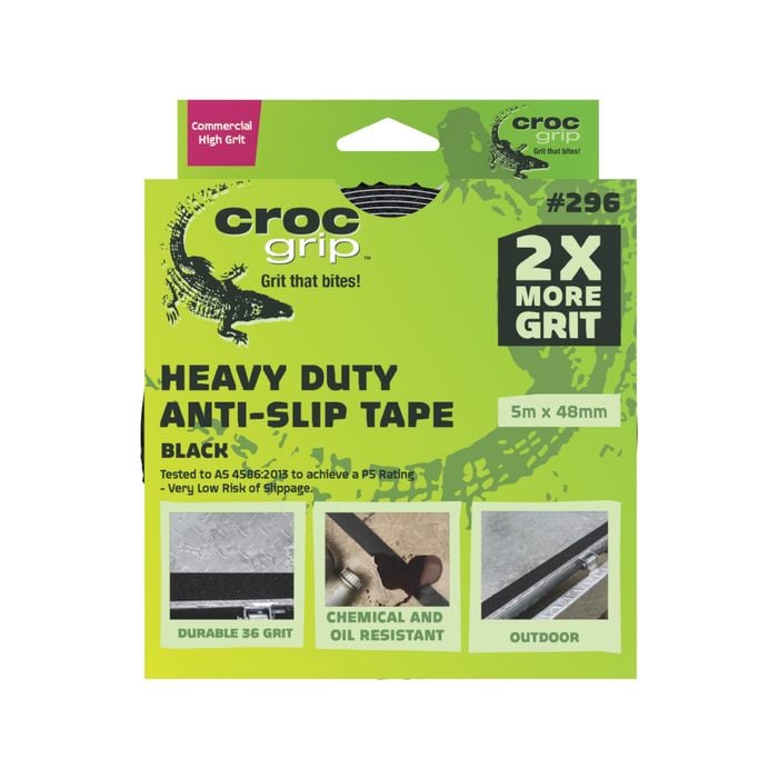 Croc Grip 5m x 48mm Black Heavy Duty Anti-Slip Tape
