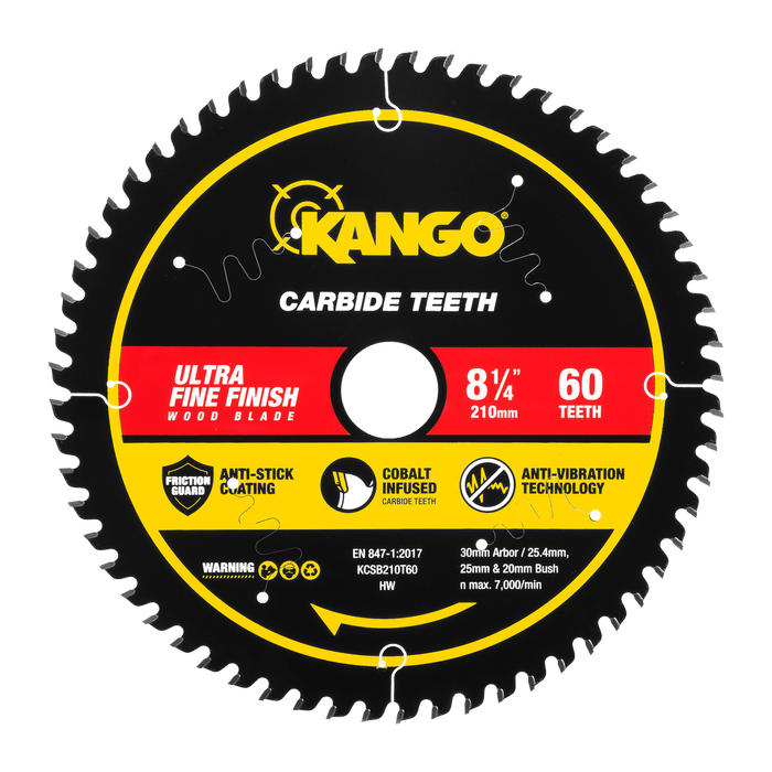 Kango 210mm 60T Wood Mitre Saw Blade