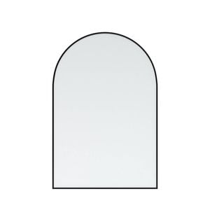Attica 900 x 600mm Matte Black Arch Premium Framed Mirror