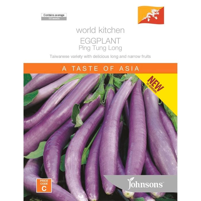 Johnsons Eggplant Ping Tung Long Vegetable Seeds