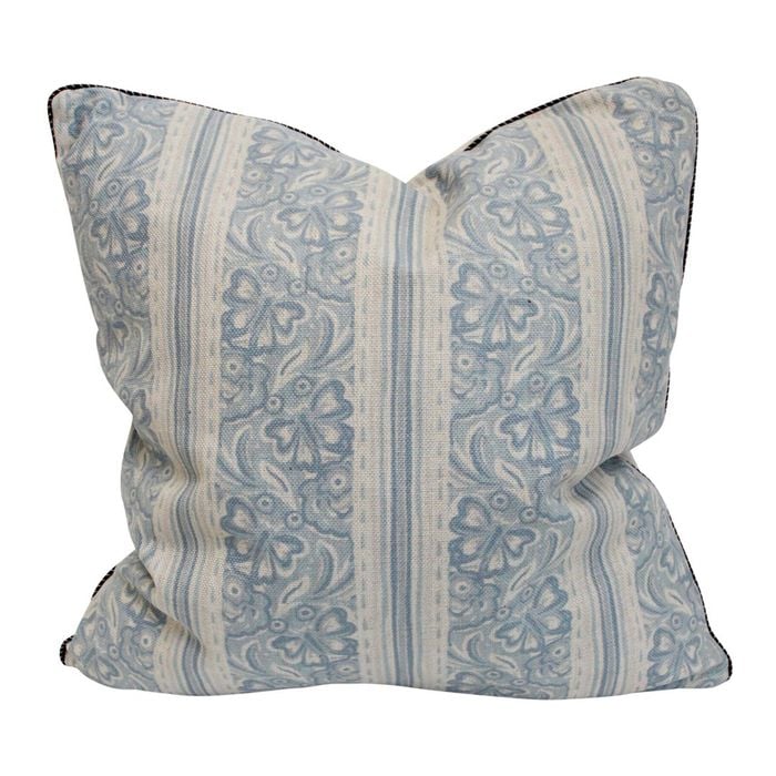 LVD Seat Cushion Blue Hemp PolyLinen 50cm Home Decor