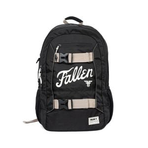 Fallen Footwear Fury Board Nylon Ripstop Backpack 24l Unisex - Black / White