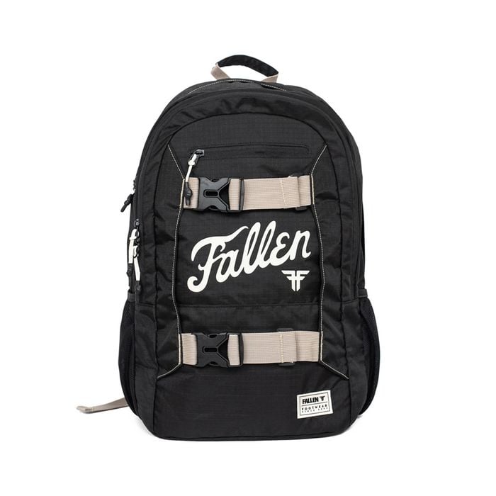Fallen Footwear Fury Board Nylon Ripstop Backpack 24l Unisex - Black / White