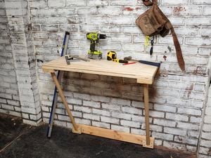 DIY Step Image - How to make a folding workbench . Blob storage upload.