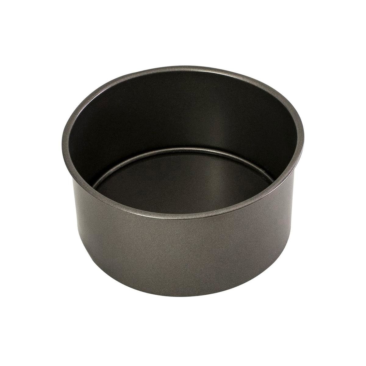 Heavy Base Loose Round Deep Cake Pan 18cm in Carbon main image 1
