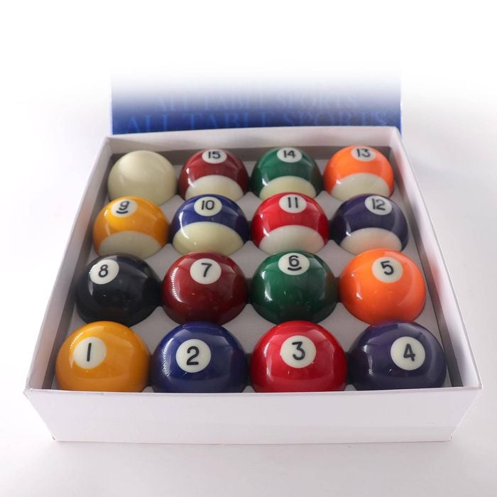All Table Sports American Style 2 1/4 Inch Pool Ball Set - 16 Balls