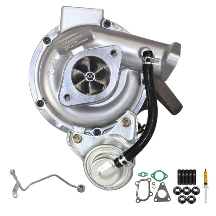 Billet Turbo Charger With Genuine Oil Feed Pipe For Nissan Navara D22 Yd25 2.5l