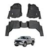 AUSGO Car Floor Mats for Volkswagen Amarok Next-Gen NF Dual Cab 2023-Onwards All-Weather Floor Liners