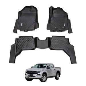 AUSGO Car Floor Mats for Volkswagen Amarok Next-Gen NF Dual Cab 2023-Onwards All-Weather Floor Liners