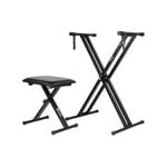 Keyboard Stand Piano Stool Set