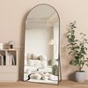 OAKORY 180x80cm Arched Full Length Mirror Full Body Black