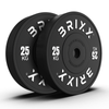Brixx 25kg Pro Black Olympic Bumper Plates