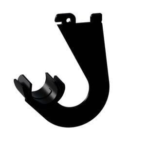 Flexi Storage Home Solutions 40 x 100 x 80mm  Black Hanging Rod Bracket - 2 Pack