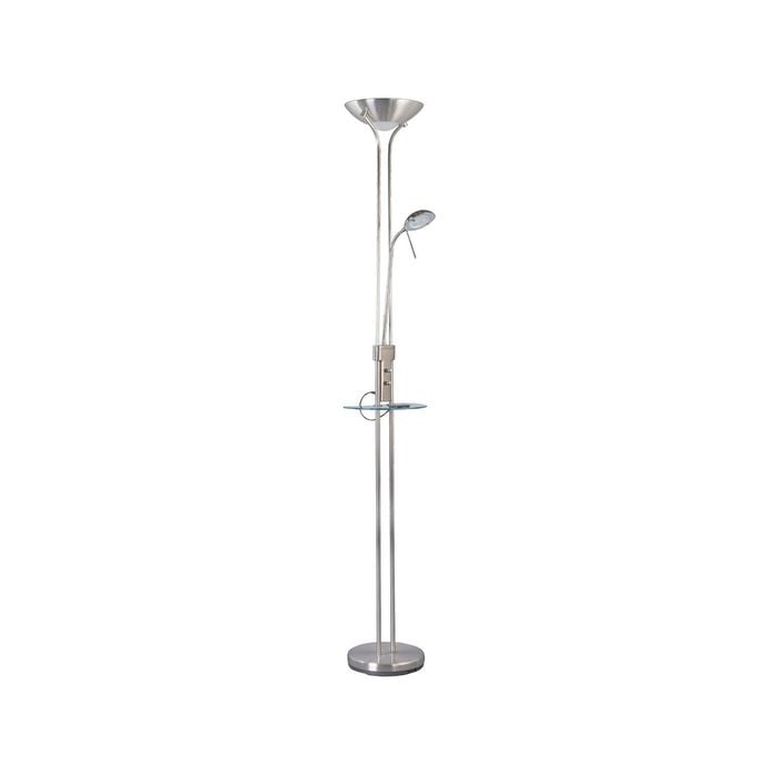 Lexi Lighting Seed USB LED Mother & Child Floor Lamp 180cm Satin Chrome