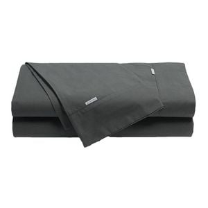 Bianca Heston Fabric Cotton Charcoal Sheet Set - Long Single