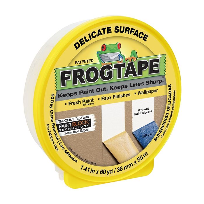 Frog Tape High Bond Exterior Painters Tape - 36mm X 55m High Adhesion Masking Tape For Outdoor Surfaces