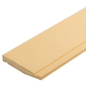 142 x 21mm Random Length Pineclad Bevel Back Weatherboard Dressing Grade H3.1 Pre-Primed Pine