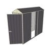 Build-a-Shed 0.8 x 2.3 x 2.1m Gable Single Hinged Door Shed with Single Sliding Side Door - Grey