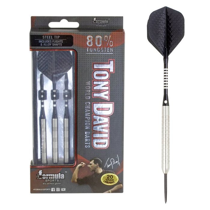 Formula Sports Tony David 80% Tungsten Darts Steel Points 20g