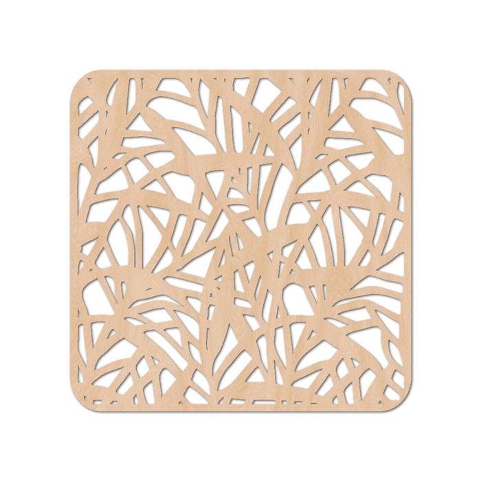 Nord Deco Wooden Coaster Kitchen Decor 10x10cm - Bamboo