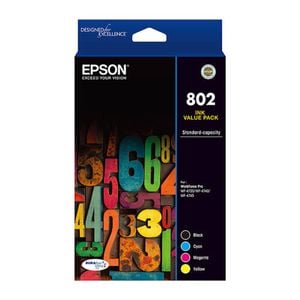 Epson 802 Black, Cyan, Magenta & Yellow Colour Pack
