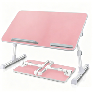 Catzon Lap Desk Foldable Adjustable Heights & Angles-pink