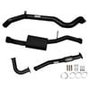 Ignite Exhausts Turbo Back For Nissan Gu Patrol 4.2l Coil Spring Ute 3" No Dump Pipe With Muffler Black Aluminised Steel