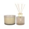 Nicola Spring Scented Candle & Reed Diffuser Set 350g - Green Pomelo & Passion Fruit - Fruity Fresh Fragrance Double Wick