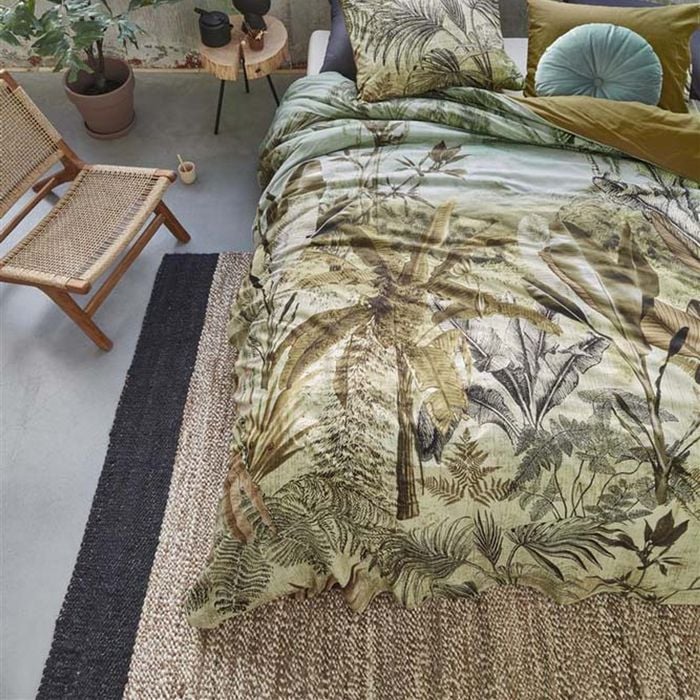 Bedding House Banda Green Cotton Quilt Cover Set