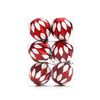 Catzon 6 Pcs Christmas Balls 6CM Shatterproof Plastic Painted Baubles for Xmas Tree Decor-Set11