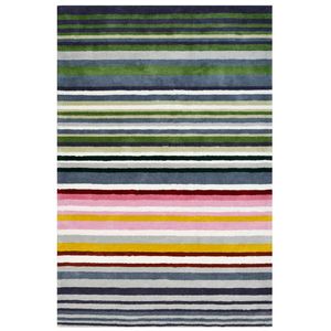 Designer Handmade Striped Wool Rug-6283-Multi-160x230cm