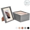 Nicola Spring Acrylic 3d Box Photo Frame With 4" X 6" Mount - 8" X 10"  - Grey - Pack Of 5