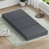 STARRY EUCALYPT Folding Mattress 3-Fold Foldable Foam Single Linen Grey