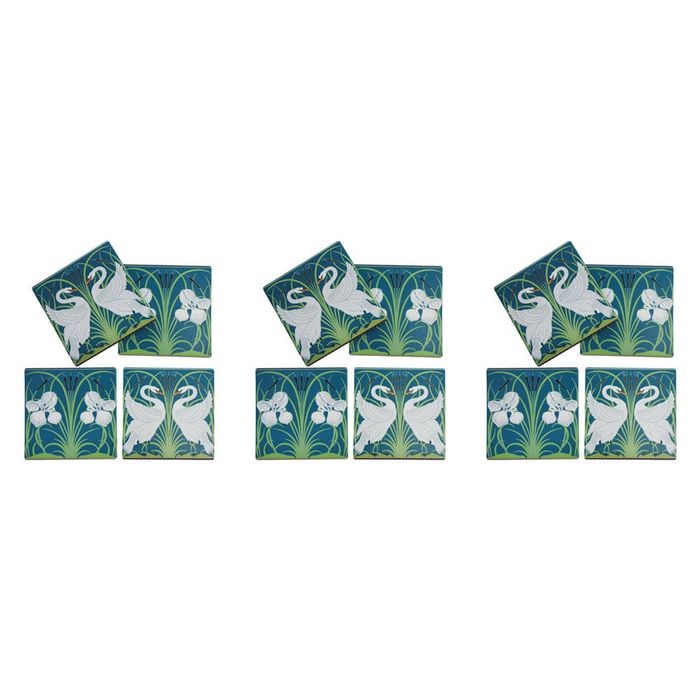 3x 4pc LVD Porcelain Coasters William Morris Home/Kitchen Decor 10cm Square