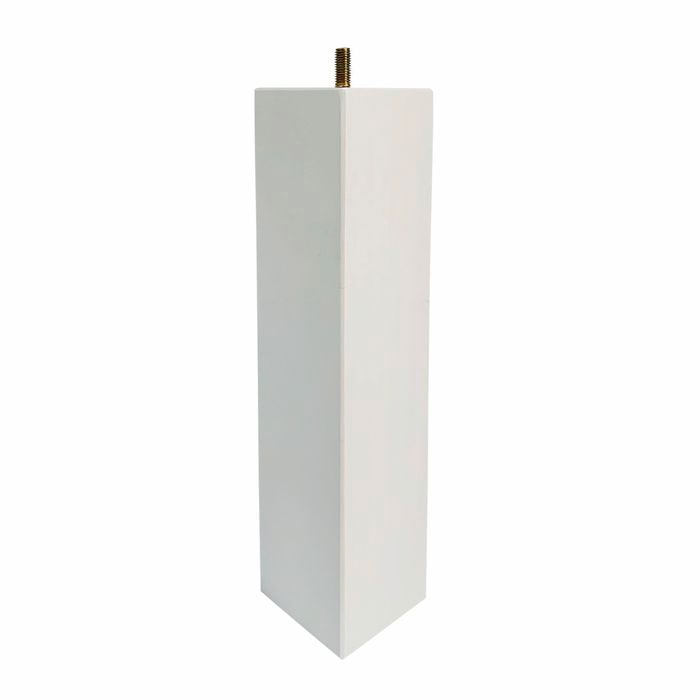 Adoored 73 x 73 x 360mm White Square Pine Furniture Leg
