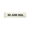 Brutus No Junk Mail 245x60mm Self Adhesive Plastic Sign
