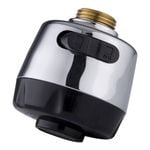 Kinetic WELS 4 Star 7.5L/min Chrome Round Dual Pull Down Spray Head
